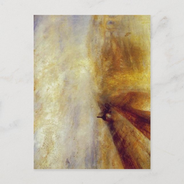 Cartão Postal Sumario J. M. W. Turner - Chuva, Vapor e Velocidad (Frente)