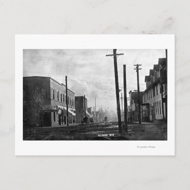 Cartão Postal Sumas, WashingtonA Street SceneSumas, WA (Frente)