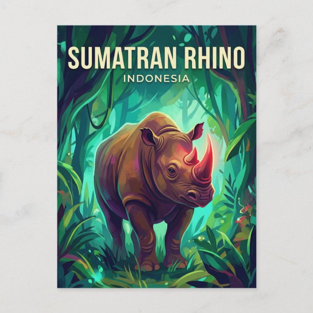 Cartão Postal Sumatra Indonésia (Frente)