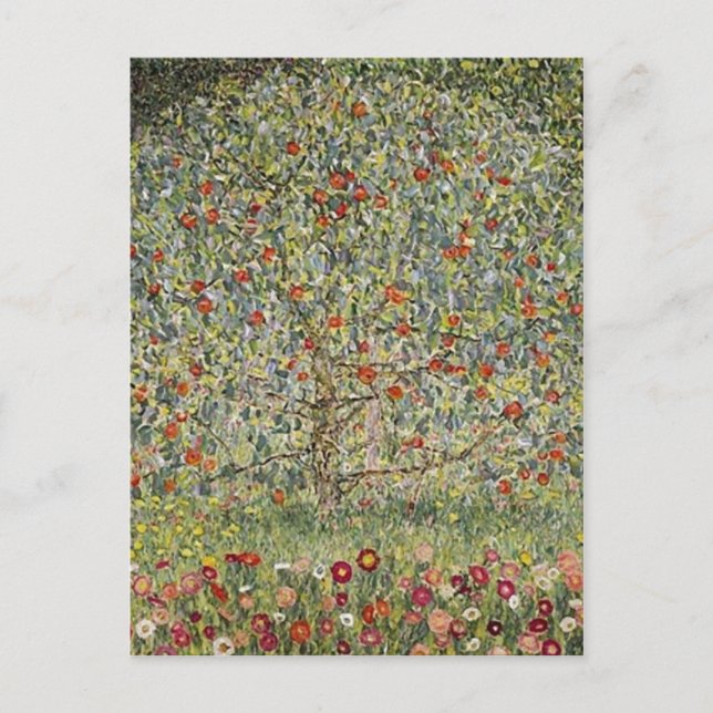 Cartão Postal Summary Apfelbaum I , 1912, by Gustav Klimt center (Frente)