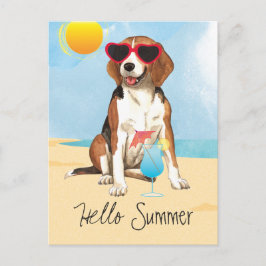Cartão Postal Summer Beagle