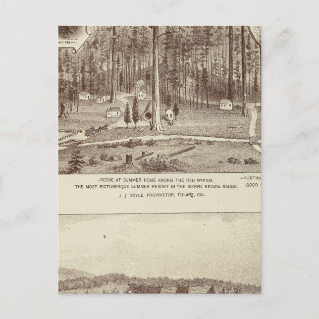 Cartão Postal Summer Home, residência de Lewis (Frente)