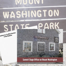 Cartão Postal Summit Stage Office Mount Washington Photographic