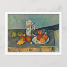 Cartão Postal Sumo de Leite e Fruta por Cezanne