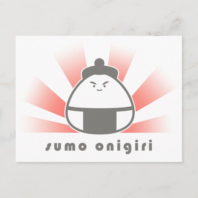 Cartão Postal Sumo Onigiri (Frente)