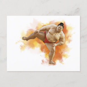 Cartão Postal SUMO Wrestler