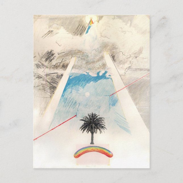 Cartão Postal Sun Dog, Rockne Krebs, 1976. Postcard (Frente)