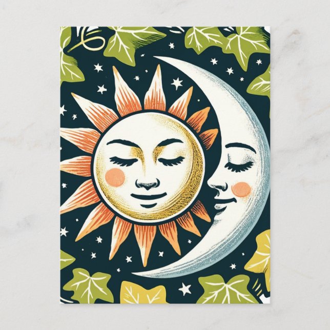 Cartão Postal Sun e Moon Ivy (Frente)
