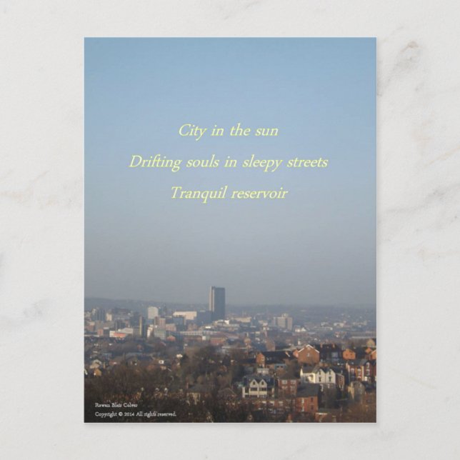 Cartão postal Sun Haiku (Frente)