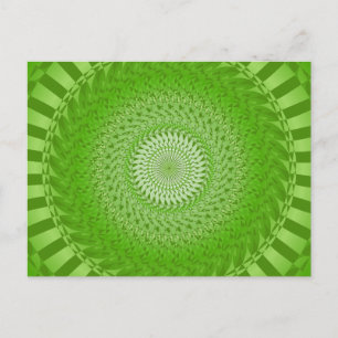Cartão Postal Sun Mandala verde