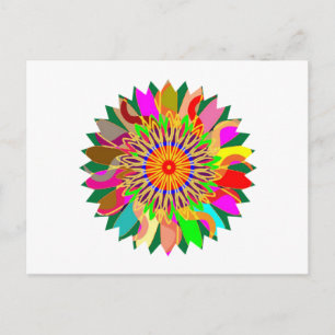 Cartão Postal SUN Planet CHAKRA Art: Fonte de vida na Terra