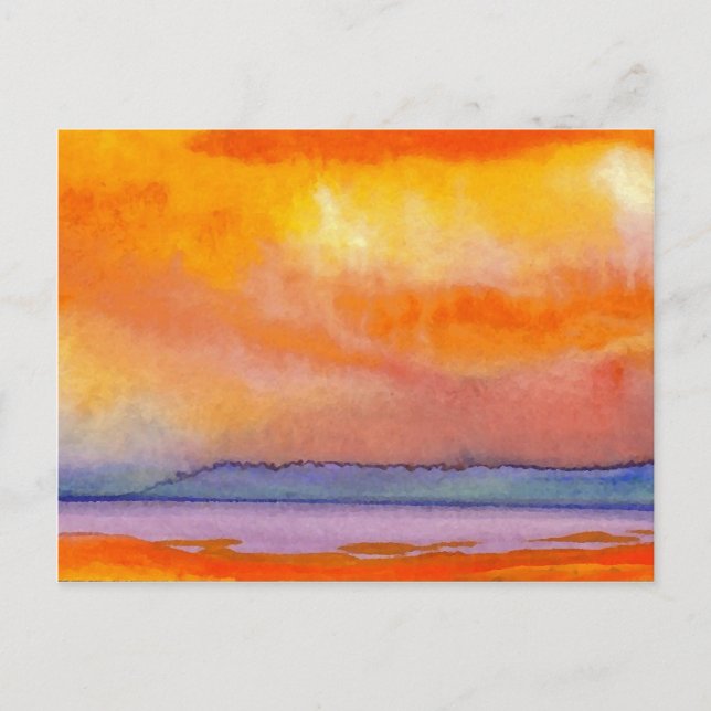 Cartão Postal Sun Scape - CricketDiane Ocean Art Products (Frente)