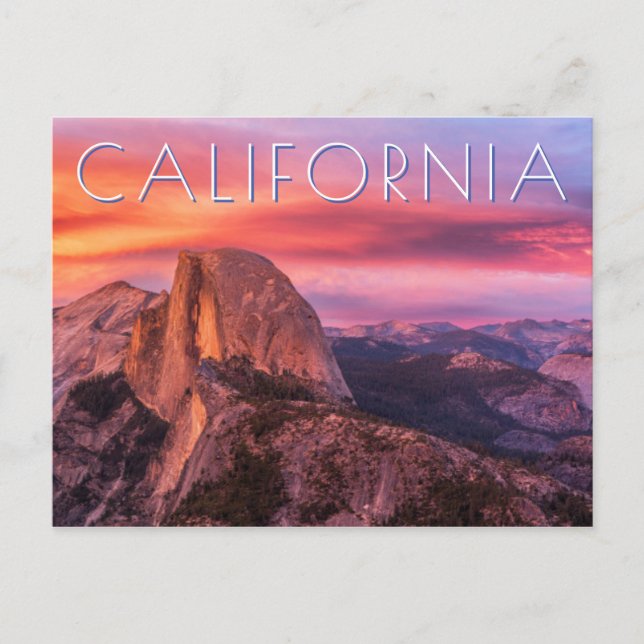 Cartão Postal Sun sobre uma paisagem rochosa (Frente)