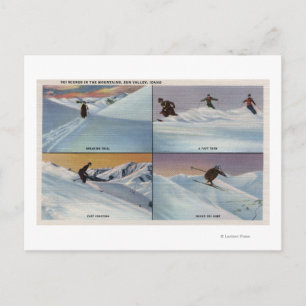 Cartão Postal Sun Valley, ID - Ski