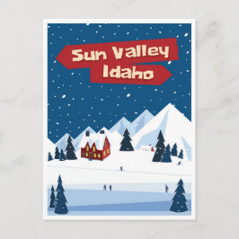 Cartão Postal Sun Valley, Idaho, Ski
