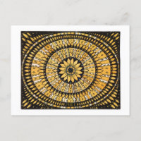 Sunburst/Rosette de Flor Amarelo Feliz