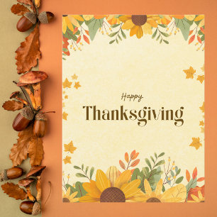 Cartão Postal Sunflower e Autumn saem graças