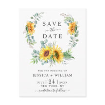 Sunflower Eucalyptus Wreath Casamento Salvar Data