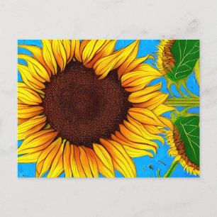 Cartão Postal Sunflower, França
