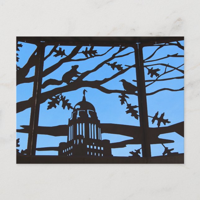 Cartão Postal Sunken Gardens State Capital postal 9 (Frente)