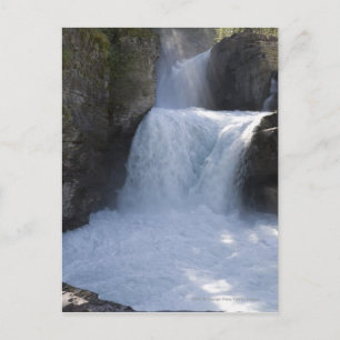 Cartão Postal Sunlight On Waterfalls On The Side Of A Mountain