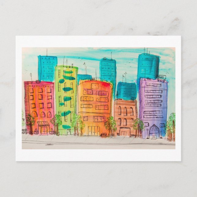 Cartão Postal Sunlit City (Frente)