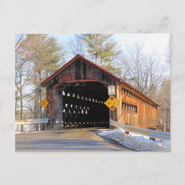 Cartão Postal Sunny Coombs Covered Bridge (Frente)
