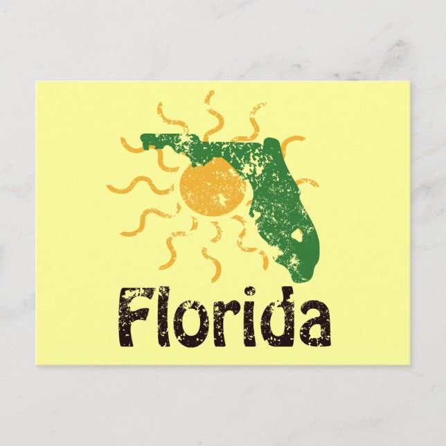 Cartão postal Sunny Florida (Frente)