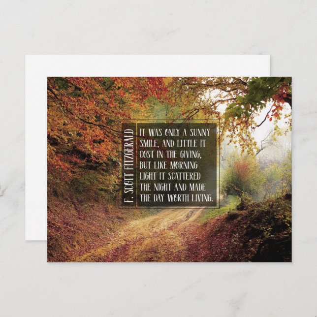 Cartão Postal Sunny Smile (Frente/Verso)