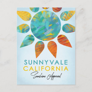 Cartão Postal Sunnyvale California Sunshine Viagem