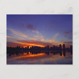Cartão Postal Sunrise Da Baía De San Diego