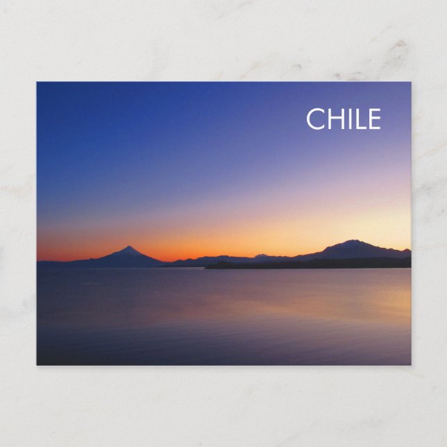 Cartão postal Sunrise do Distrito do Chile (Frente)