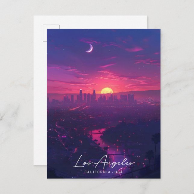 Cartão Postal Sunrise em Los Angeles, Califórnia, EUA, Viagem (Frente/Verso)