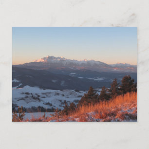 Cartão Postal Sunrise em Pieniny