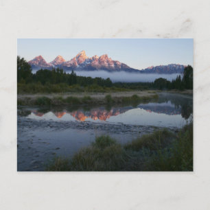 Cartão Postal Sunrise em Schwabacker Landing em Grand Teton