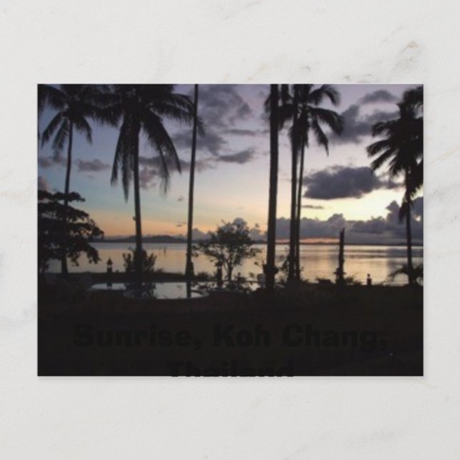 Cartão Postal Sunrise, Koh Chang, Tailândia (Frente)