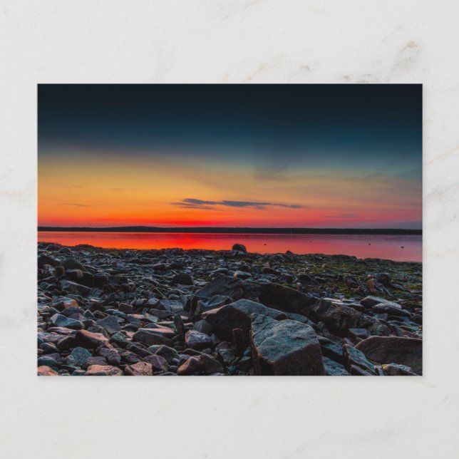 Cartão Postal Sunrise na Baía de Gouldsboro, Maine (Frente)