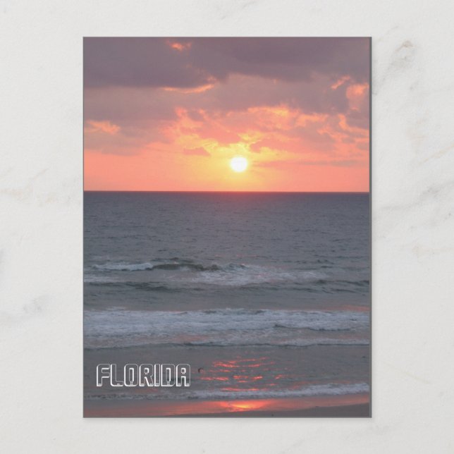 Cartão Postal Sunrise na Flórida (Frente)