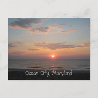 Cartão Postal "Sunrise - Ocean City, Maryland"