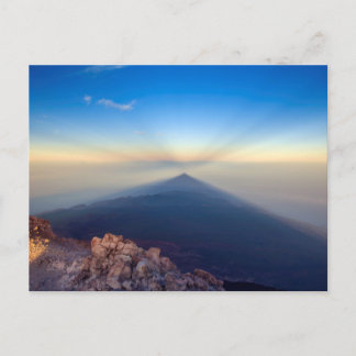Cartão Postal Sunrise of Mount Teide card
