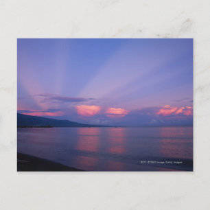Cartão Postal Sunrise over sea