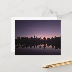 Cartão Postal Sunrise sobre Angkor Wat Camboja