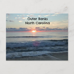 Cartão Postal Sunrise sobre o Outer Banks da Carolina do Norte