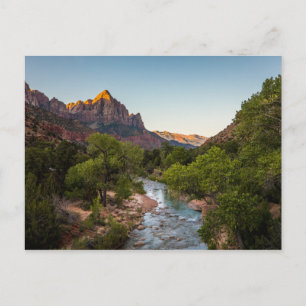 Cartão Postal Sunrise sobre o vigia