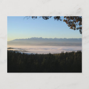 Cartão Postal Sunrise sobre Tatras