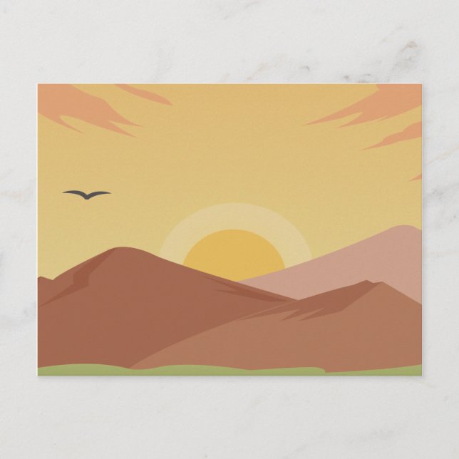 Cartão postal sunset (Frente)