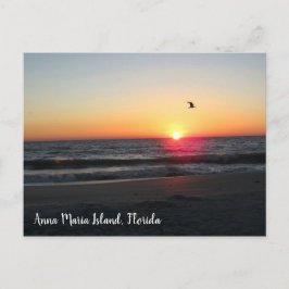 Cartão Postal Sunset Anna Maria Island viagem