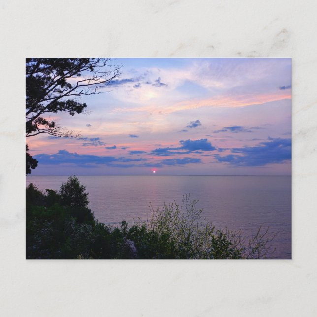 Cartão Postal Sunset at Lake Ontario (Frente)