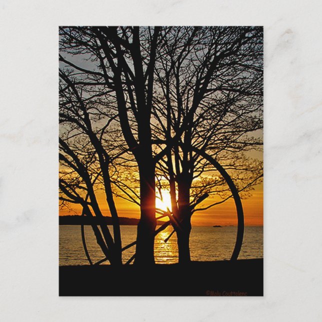 Cartão Postal Sunset Através da Arte (Frente)