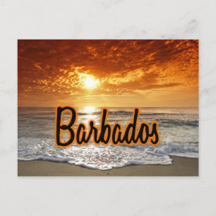 Cartão Postal Sunset Barbados
